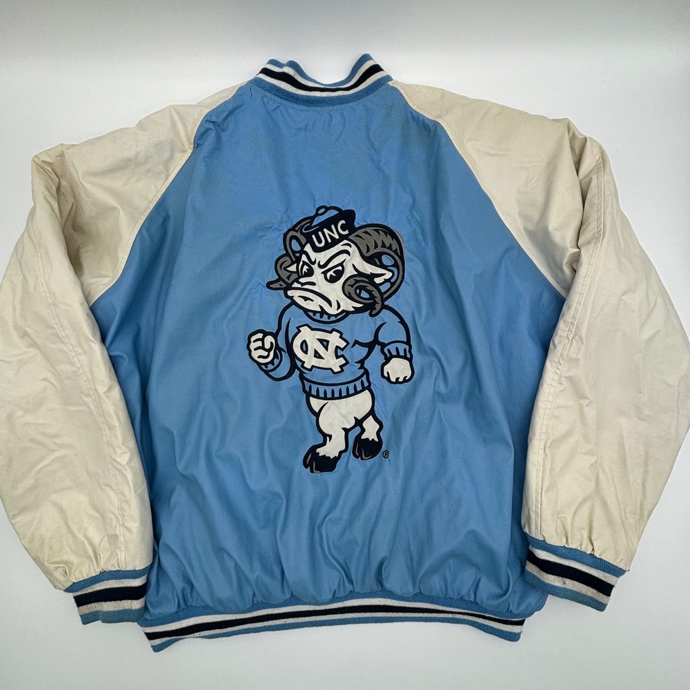 Vintage Steve & Barrys UNC Tar Heels Letterman Varsity Jacket XL University - Picture 4 of 16